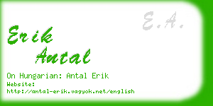 erik antal business card